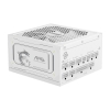 Блок питания ПК MSI MAG A1000GL PCIE5 White 1000W, 80+ Gold, полностью модульный, ATX 3.1, PCIE5.1, БЕЛЫЙ, RTL (306-7ZP9B51-CE0)