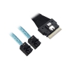 Кабель ACD-60003-ZC Slimline SASx8 (SFF8654) -to- 2 SAS HD x4 (SFF8643 SAS Connections), 1M, (аналог Broadcom 05-60003-00)  (P5022DN10990-2)