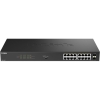 Коммутатор D-Link DGS-1018P/B1A Конфигурируемый PoE-коммутатор, 16х1000Base-T PoE, 2x1000Base-X SFP, PoE-бюджет 240 Вт, дальность PoE до 250 м, DIP-переключатель, корпус металл