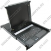 ATEN <CL-1208LR> 1U 8-port PS/2 KVM Switch (клавиатура PS/2+мышь PS/2+VGA 15pin, 15" LCD)