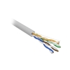 Кабель витая пара U/UTP, CAT 5e, LSZH нг(А)-HF, 4PR, 24AWG, внутренний, однопроволочный, серый, 305м (02-0004)