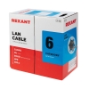 Кабель витая пара U/UTP, CAT 6, LSZH нг(А)-HF, 4PR, 23AWG, внутренний, однопроволочный, серый, 305 м (01-0067)