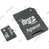 Apacer <microSDHC-8Gb Class4 + microSD-->SD Adapter>microSDHC Memory Card