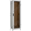 NT PRACTIC PLUS / МGLASS 42-66 G Шкаф 19" напольный, серый 42U 600*600, дверь стекло-металл (3ч)