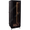 NT PRACTIC PLUS / МGLASS 33-66 B Шкаф 19" напольный, чёрный 33U 600*600, дверь стекло-металл (3ч)