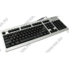 Клавиатура Kreolz JK-302/KS-302sb  Silver&Black  <PS/2>  107КЛ