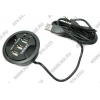 Orient <DE-370(N)> USB2.0 Hub  3 port + Audio, встраиваемый в  паз на столе
