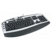 Клавиатура Chicony KBP-0108 black PS/2 (silver hot keys) office (super design) Palm Rest