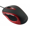 Мышь Oklick 404 M черный/красный оптическая (1600dpi) USB1.1 (6but)