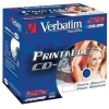 Диск CD-R Verbatim 700Mb 52x Slim case (20шт) Printable (43424) (мин.кол.10)