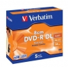 Диски DVD-R Verbatim 2.6Gb 4x 8cm Dual Layer Jewel Case (5шт) 43631