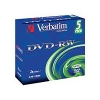 Диск DVD-RW Verbatim 4.7Gb 6x Jewel Case (5шт) 43525