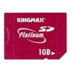 Флеш карта Secure Digital 1Gb 66x Kingmax 
