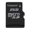 Флеш карта microSD 2Gb Twin Pack (2pcs) One Adapter Kingston (SDC/2GB-2P1A)