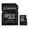 Флеш карта microSDHC 8Gb Class4 Kingston SDC4/8Gb + adapter