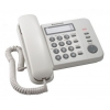 Телефон проводной Panasonic KX-TS2352RUW белый (мин.кол.3)