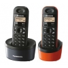 Телефон Panasonic Dect KX-TG1312RU2 (2 трубки - серая и оранжевая)