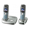 Телефон Panasonic Dect KX-TG8012RUS (серебристый, 2 трубки)