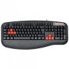 Клавиатура A4 X7-G600 черный PS/2 Gamer (подставка для запястий) (G600 PS)