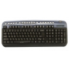 Клавиатура Oklick 330M черный/синий PS/2+USB Multimedia
