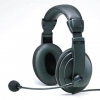 Наушники+микрофон AP-860, рег. громкости, кожаная окантовка