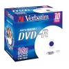 Диск DVD-R Verbatim 4.7Gb 16x Jewel case (10шт) Printable (43521) (мин.кол.10)