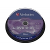 Диск DVD+R Verbatim 8.5Gb 8x Cake Box (10шт) Double Layer (43666) (мин.кол.20)