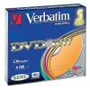 Диск DVD+RW Verbatim 4.7Gb 4x Slim case (5шт) Color (43297)