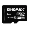 Флеш карта microSDHC 4Gb class6 + 1 adapter Kingmax
