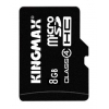 Флеш карта microSDHC 8Gb Class4 Kingmax + adapter