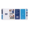 Картридж струйный HP 80 C4821A голубой печатающая головка для HP DJ 1050c/c plus/1055