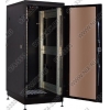 NT PRACTIC PLUS / МGLASS 27-68 B Шкаф 19" напольный, чёрный 27U 600*800, дверь стекло-металл (3ч)