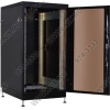 NT PRACTIC PLUS / МGLASS 22-66 B Шкаф 19" напольный, чёрный 22U 600*600, дверь стекло-металл (3ч)