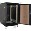 NT PRACTIC PLUS / МGLASS 18-68 B Шкаф 19" напольный, черный 18U 600*800, дверь стекло-металл (3ч)