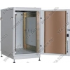 NT PRACTIC PLUS / МGLASS 18-66 G Шкаф 19" напольный, серый 18U 600*600, дверь стекло-металл (3ч)