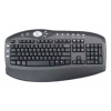Клавиатура Chicony KBP-0108 silver/black PS/2 (silver hot keys) office (super design) Palm Rest