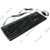 Gigabyte <GK-KM5100> Black (Кл-ра,PS/2+Мышь Optical,3кн,Roll,PS/2)
