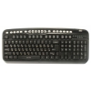 Клавиатура Oklick 330M черный/черный PS/2+USB Multimedia