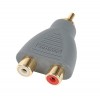 Адаптер LUXMANN 1RCA Plug - 2RCA Jack (424-920-2)