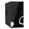 Корпус Foxconn TLM-720 black/silver 400W mATX USB Audio Mic Fan AirDuct