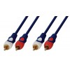 Шнур LUXMANN 2RCA Plug - 2RCA Plug темно-синий (402-06x-9)