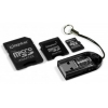 Флеш карта micro SD 4Gb Mobility/Multi Kit + USB reader + 2 adapters Kingston (MBLY/4GB)