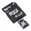 Флеш карта microSDHC 4 Class6 A-Data + adapter  (AUSDH4GCL6-RA1)