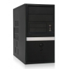 Корпус Foxconn KS-218 черный/серебристый 400W mATX 1x80mm 2xUSB2.0 audio AirDuct (KS-218 FX-400A)