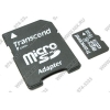 Transcend <TS16GUSDHC6> microSDHC Memory Card 16Gb Class6  +microSD-->SD Adapter