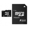 Флеш карта A-Data microSDHC 16Gb black + adapter