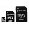 Флеш карта micro SDHC 4GB class 6 + 2 adapters Transcend (TS4GUSDHC6-2)