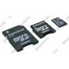 Transcend <TS8GUSDHC6-2> microSDHC 8Gb Class6+microSD-->SD+microSD-->miniSD Adapters