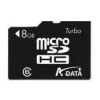 Флеш карта A-Data microSDHC 8Gb black + adapter