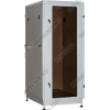 NT PRACTIC / MGLASS 27-68 G Шкаф 19" напольный, серый 27U 600x800, дверь  стекло-металл (3ч)